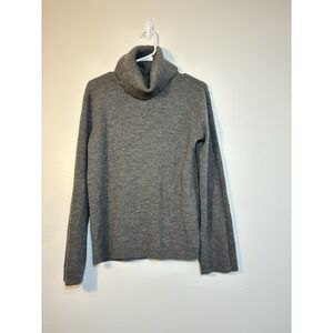 Mercer and Madison 100% Merino Wool Turtleneck Ribbed Sweater‎ Sz XL Gray